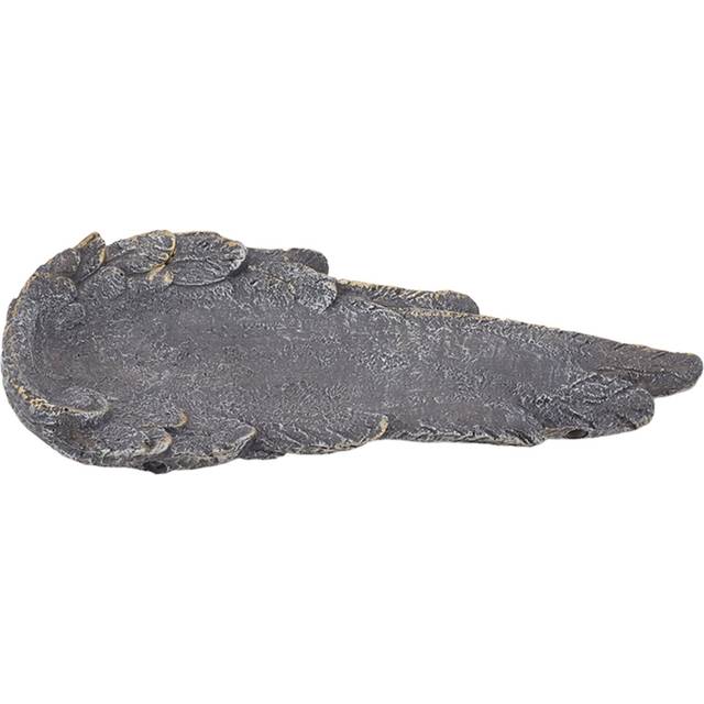 Angel Wings Pet Tombstone Waterproof Personalized DIY Pet Memorial Stone Marker for Cats and Dogs Rock Gray