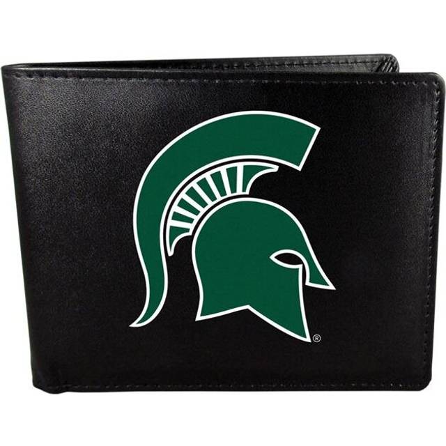 Siskiyou CLBF41 Male NCAA Michigan State Spartans Leather Bi-fold Logo Large Wallet - One Size
