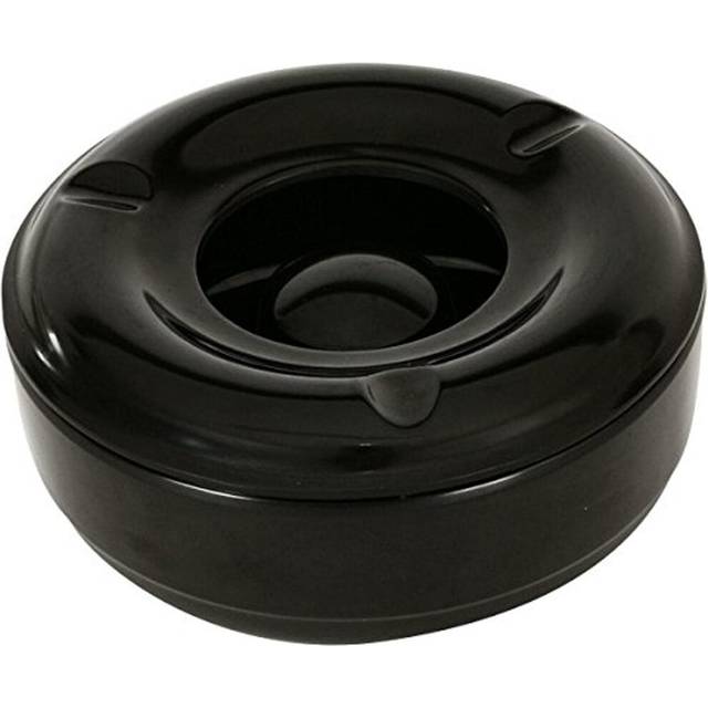"Genware NEV-AT-WIND Windproof Melamine Ashtray, Base and Lid, 5.75"""