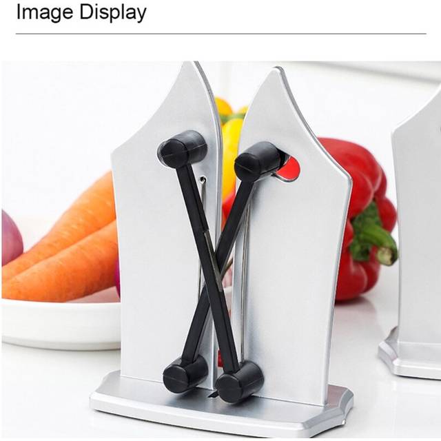 Kitchenware V-shaped Knife Sharpener Household Hand-held Knife Sharpener with Base Kitchen Accessories Sharpening Gadget 29EF
