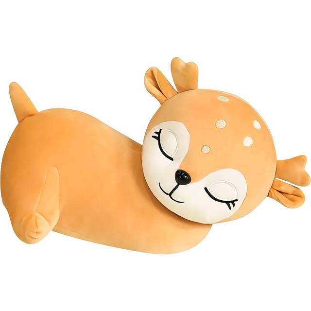 Cute Deer Plush Toys, Soft Reindeer Pillow Toys, Elk Deer  Dolls, Plushie Decor, Christmas Birthday Gifts for Kids  (Tilting her Head,17.7in)