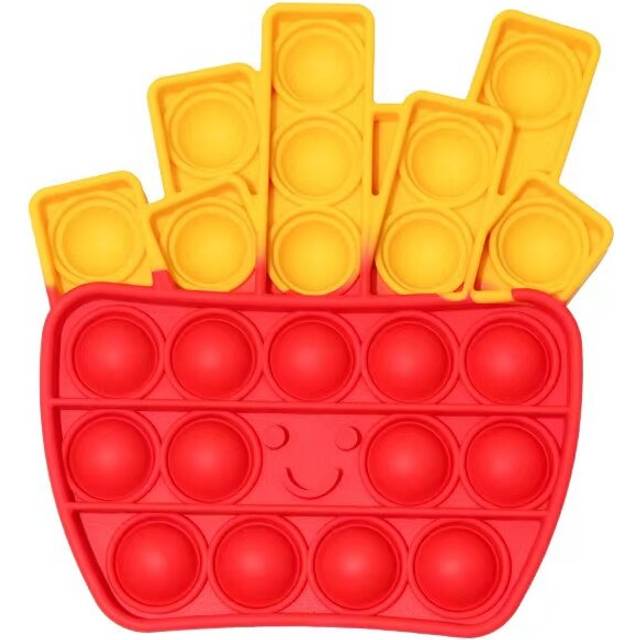 (Style A) Silicone 3D Burger Coca Cola Owl Rat Killer Pioneer Press Bubble Decompression Tool Fingertip Decompression Toy Creative Toy
