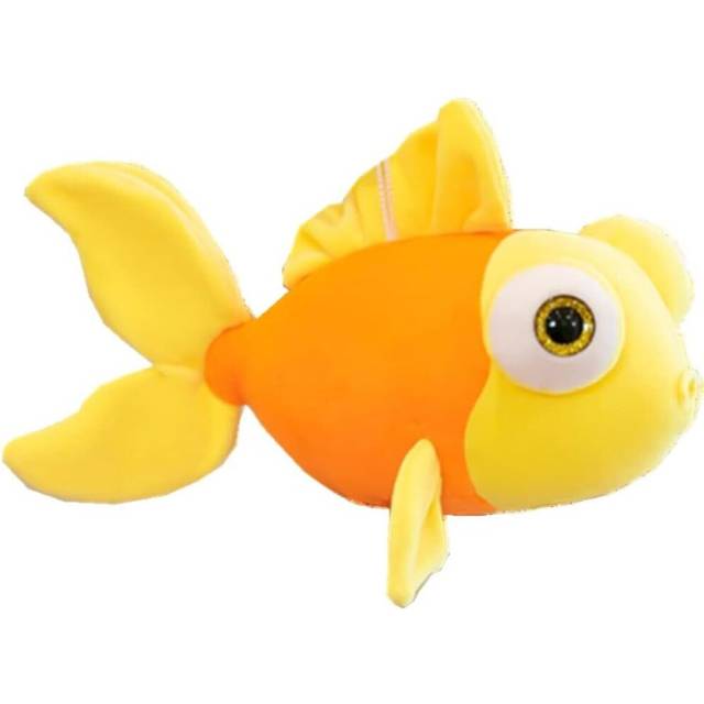 "13.8""/35cm Goldfish Plush Stuffed Animal Toy Cute Soft Plush Pillow Doll Soft Stuffed Decorative Toy,for Children Gift (Orange)"