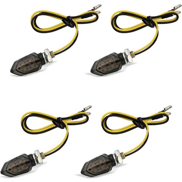 4x LED Blinker passend für BMW F 750 GS / 700 GS mit E-Prüfzeichen Lumitecs KP8 getönt