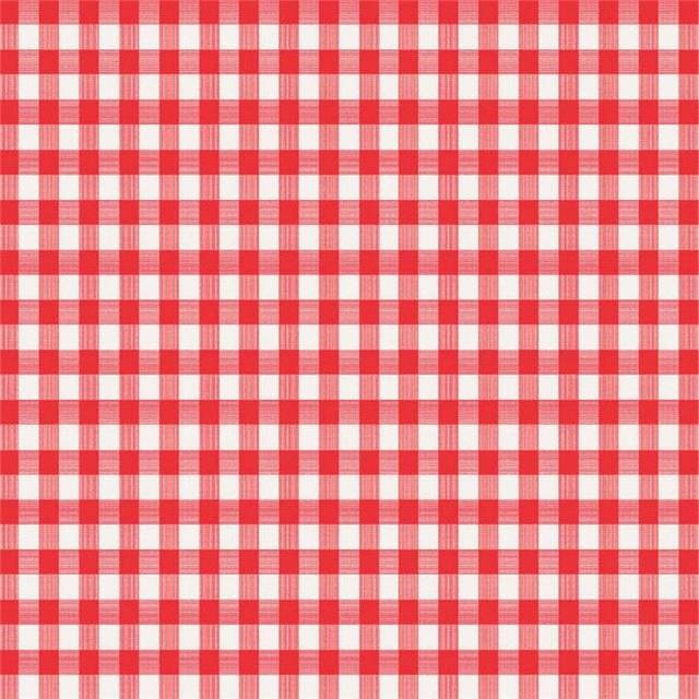 52 x 70 in. Red & White Checkered Plastic Tablecloth
