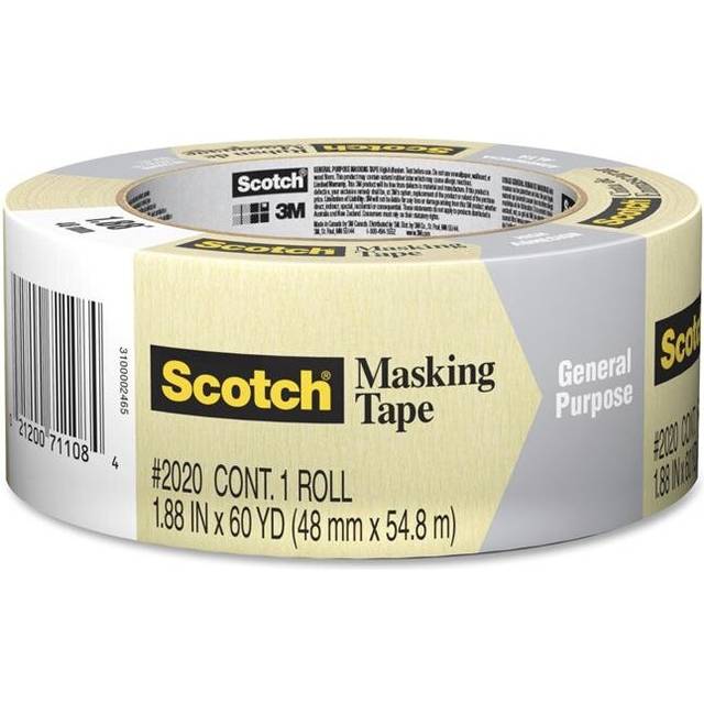 3M MMM202048MP-3 1 Roll Masking Tape - 48 mm - Pack of 3