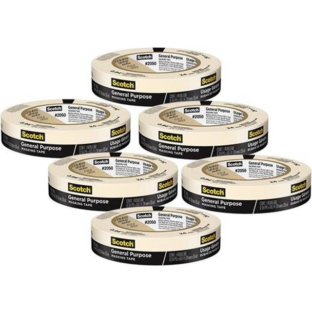 3M MMM205024AP-6 Masking Tape - 24 mm General - Pack of 6
