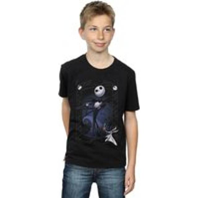 (12-13 Years, Black) Disney Boys Nightmare Before Christmas Pumpkin King T-Shirt