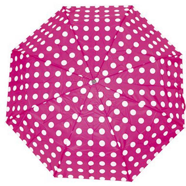 KAV Ladies Penny Spot Supermini Umbrella-for Rain and Sun Protection(FUCSIA)