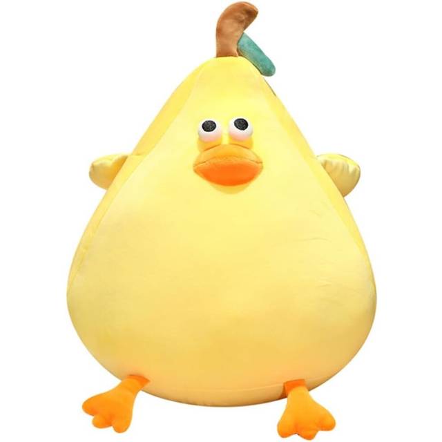 Cute Plush Pillow Fat Chicken Funny Mother Hen Doll Simulation Sleeping Soft Hugging Plushie Toy for Christmas Gifts, 30cm/11.8in, Yellow