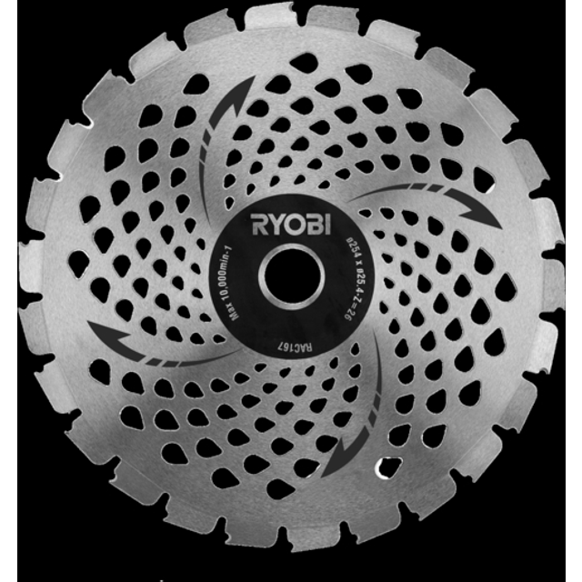 Ryobi RAC167 25cm Brush Cutter Saw Blade XXX (1) 5132006148