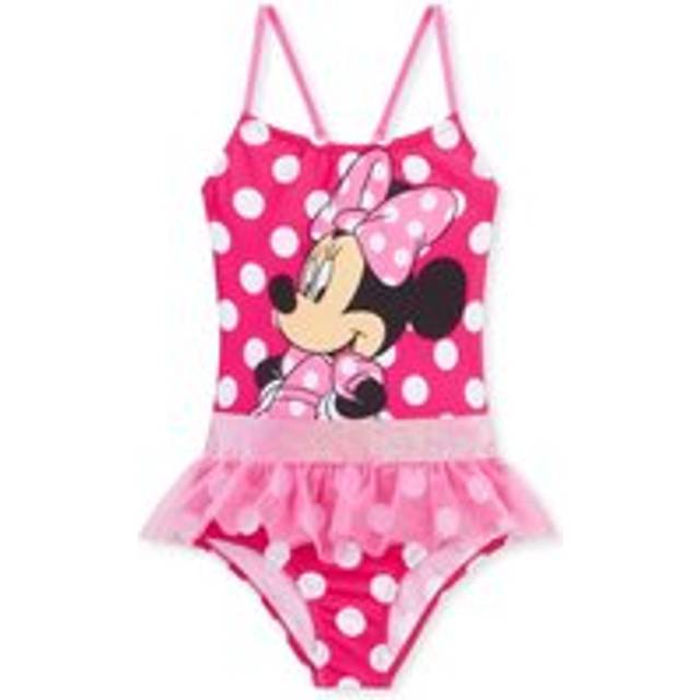Diseny kids girls minnie mouse tulle one piece swimsuit swimming costume swimwea