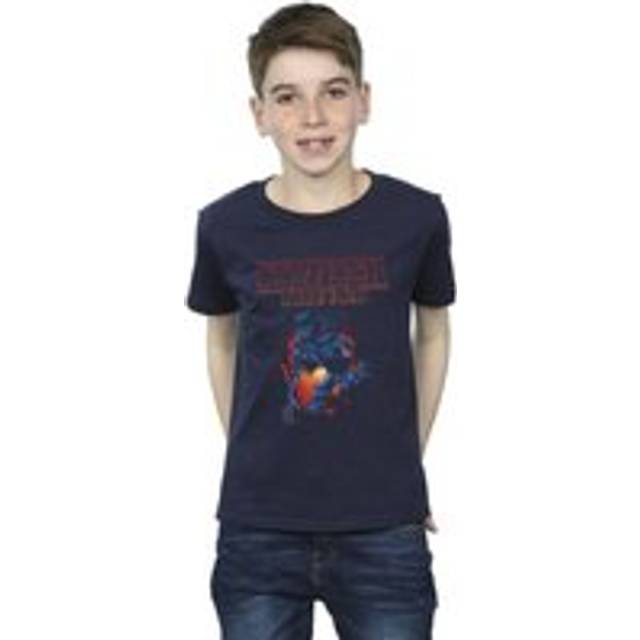 (9-11 Years, Navy Blue) Netflix Boys Stranger Things Demo Cave T-Shirt