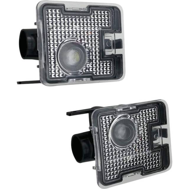 2Pcs Car Side Led Lighting Sign Projection Lamp Rearview Mirror Welcome Light For Fox Focus