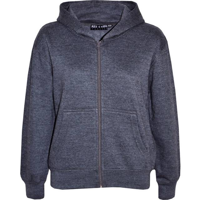 (9-10 Years, Charcoal) Kids Girls Boys Plain Tracksuit Hooded Hoodie Bottom Jog Suit Joggers 7-13 Years