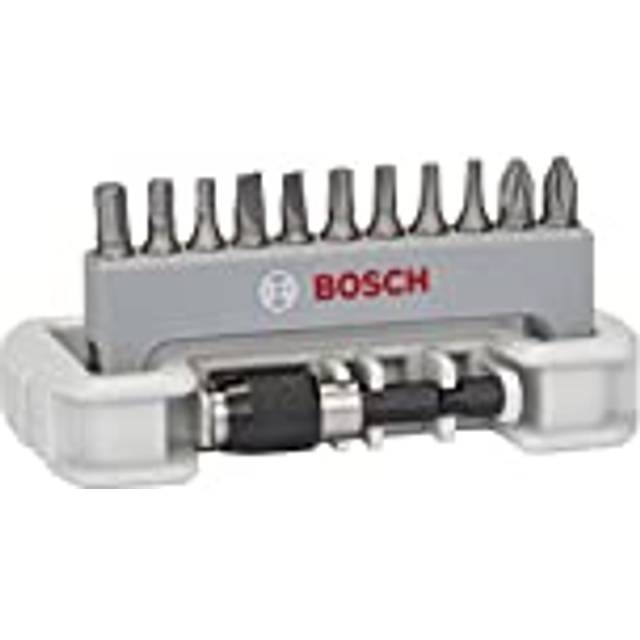 Bosch Professional 11+1 pcs. Screwdriver Bit Set Extra Hard (PH, PZ, T, S, HEX-Bit, Accessories Rotary Drill and Screwdriver)