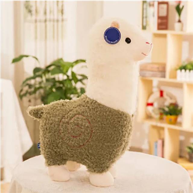 (Green) 28cm Alpaca Plush Toys Animals Doll Soft Toys Gift