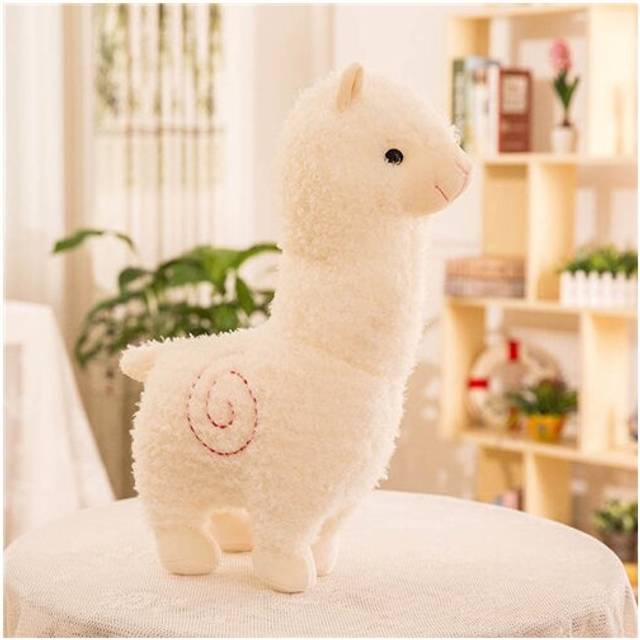 (White) 28cm Alpaca Plush Toys Animals Doll Soft Toys Gift