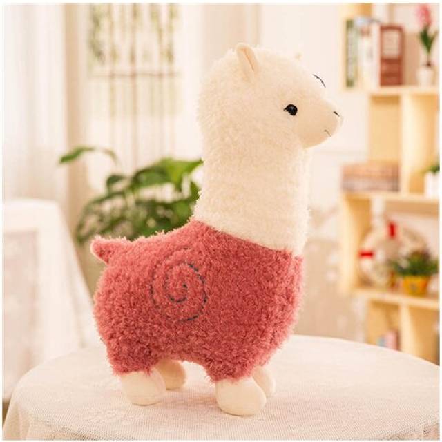 (Pink) 28cm Alpaca Plush Toys Animals Doll Soft Toys Gift