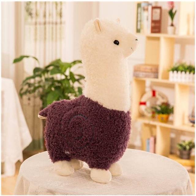 (Purple) 28cm Alpaca Plush Toys Animals Doll Soft Toys Gift