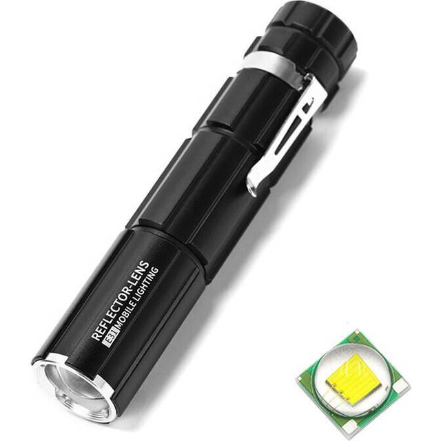 XANES KS-S050 T6/L2 Aluminum Alloy Tactical Flashlight With 18650 Battery USB Rechargeable Dual Purpose With Pen Clip Long Throw LED To