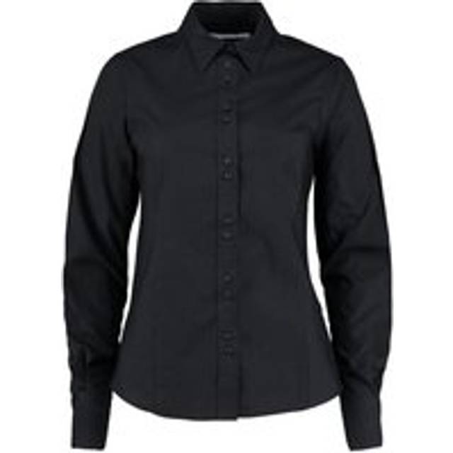 (20 UK, Black) Kustom Kit Womens/Ladies City Long-Sleeved Formal Shirt