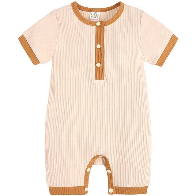 (2967F, 60 (0-3M)) Newborn Babies Cotton Romper Bodysuit