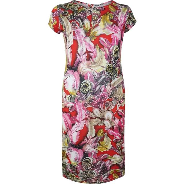 (7-8 Years, Style No 5) Kids Girls Midi Dress Designer Party Bodycon Trend