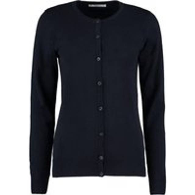 (12 UK, Navy) Kustom Kit Womens/Ladies Arundel Round Neck Cardigan