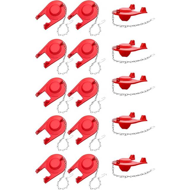 15Pcs Toilet Flapper Replacement Kit Universal Toilet Plug Flapper with Chain for 2 Inch Flush Valves, Water Saving