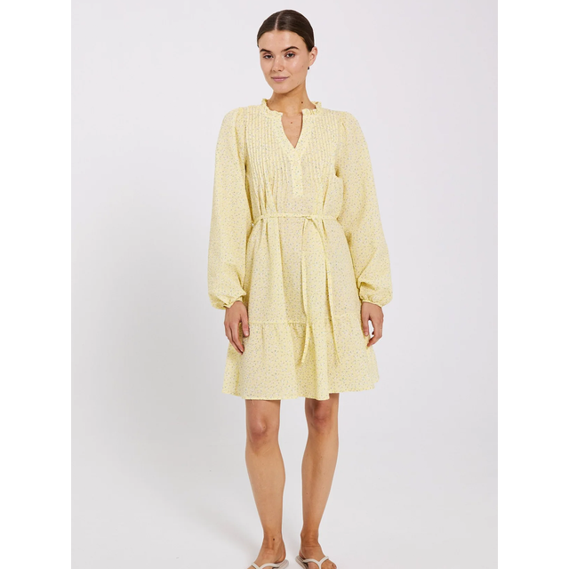 NORR Opal Seersucker Dress |Gul |36