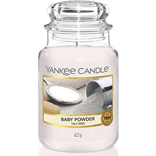 Yankee Candle Scented Candle | Baby Powder Large Jar Candle | Burn Time: Up to 150 Hours