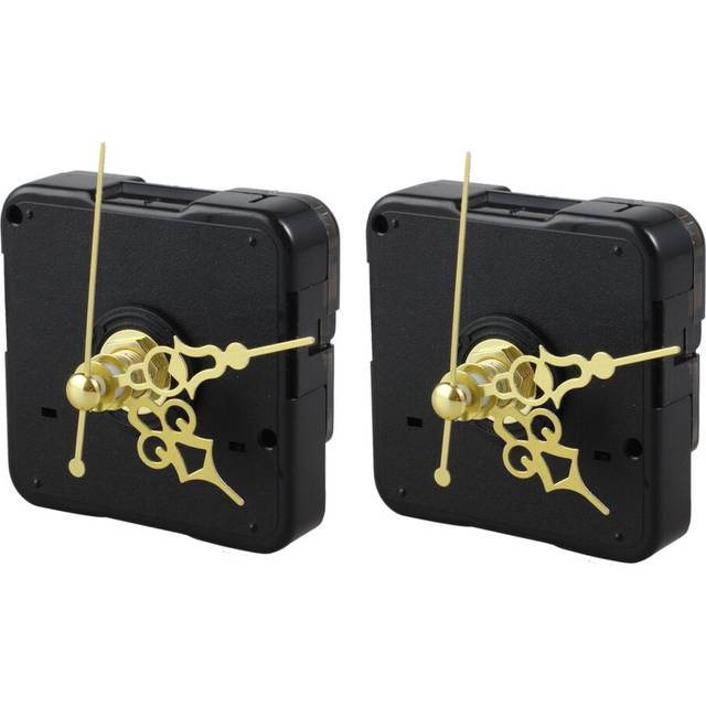 2X DIY Clock Metal Texture Wall Clock Retro Wall Clock Movement Accessories
