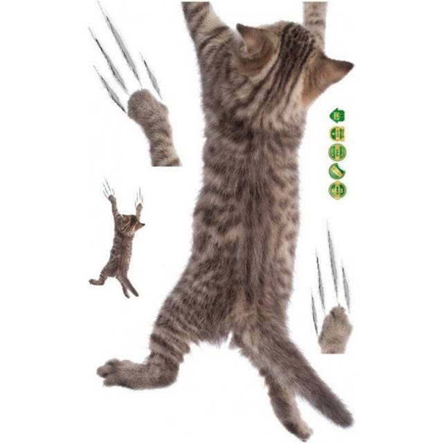 12Pcs Removable 3D-Animal Pattern Wall Toilet Sticker for Living Rome Bedroom Bathroom  20X30