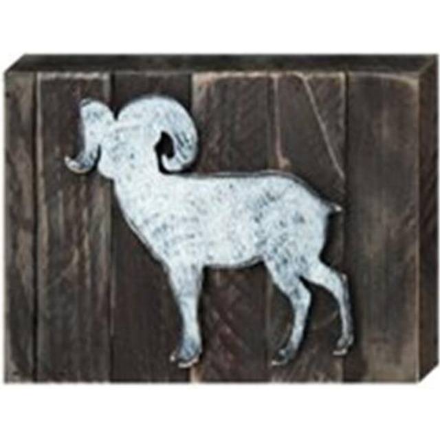 Ram Art on Board Wall Decor