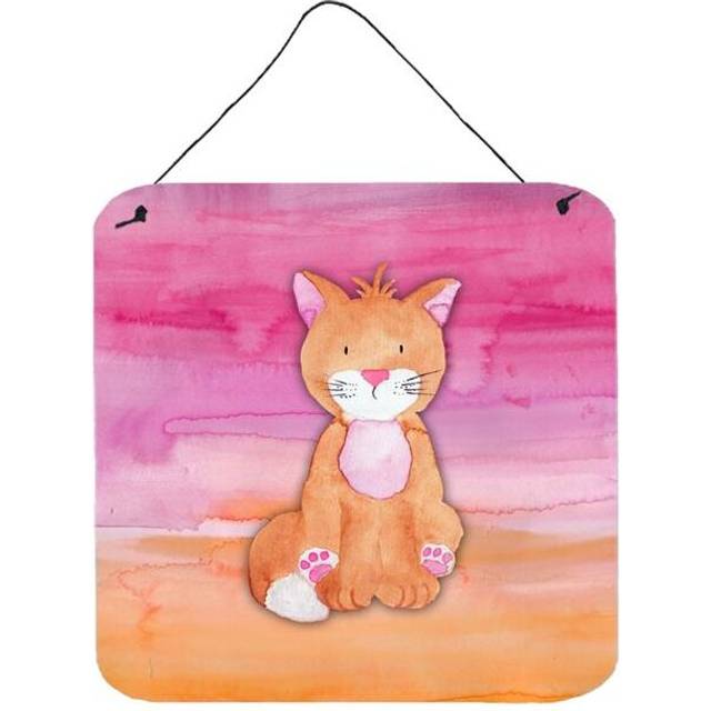 Orange Cat Watercolor Wall or Door Hanging Prints