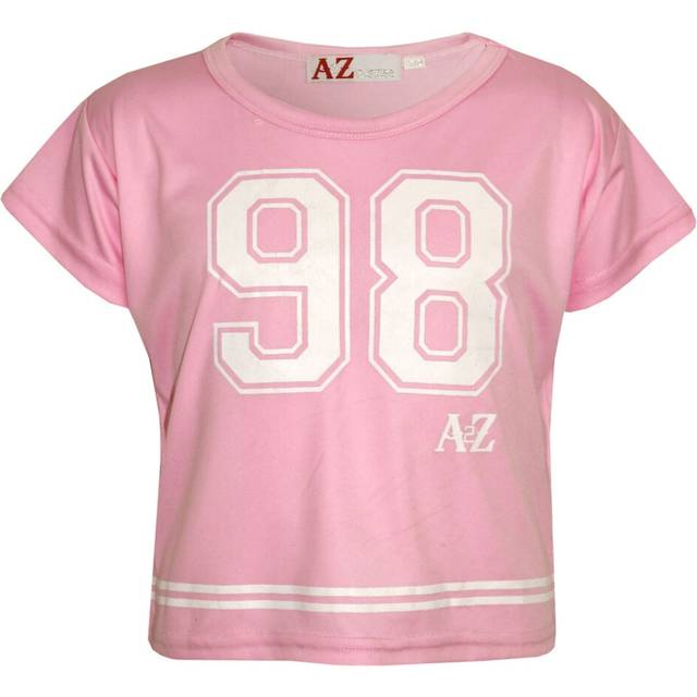 A2z4kids girls top kids 98 print stylish fashion t shirt crop top age 5-13yr