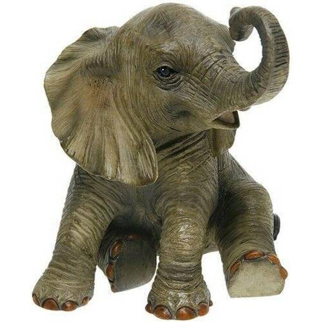 Out of Africa Sitting Elephant Figurine Animal Ornament