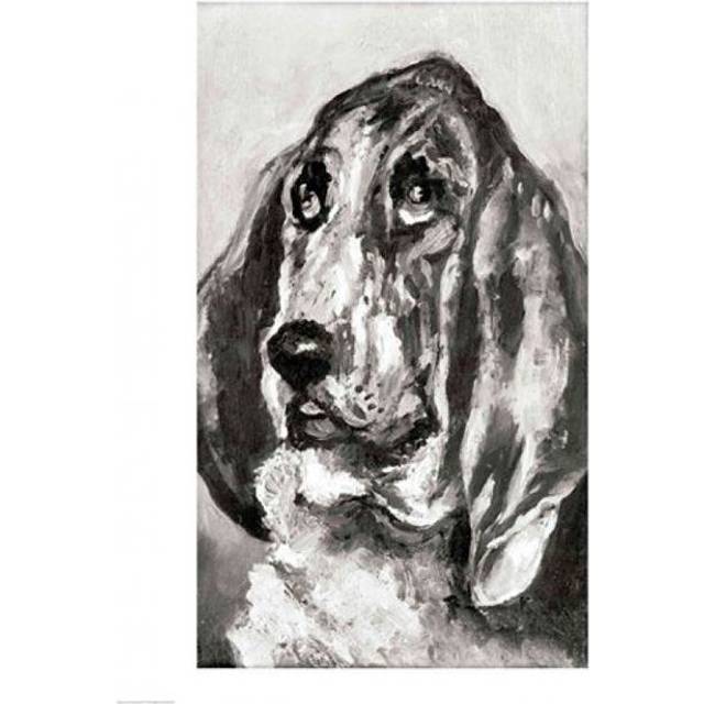 Head of A Dog Running 1880 Poster Print by Henri De Toulouse-Lautrec - 24 x 36 in. - Large
