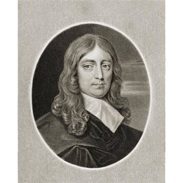 John Milton 1608-1674. English Poet From The Book Gallery of Portraits Published London 1833 Poster Print, Large - 26 x 34