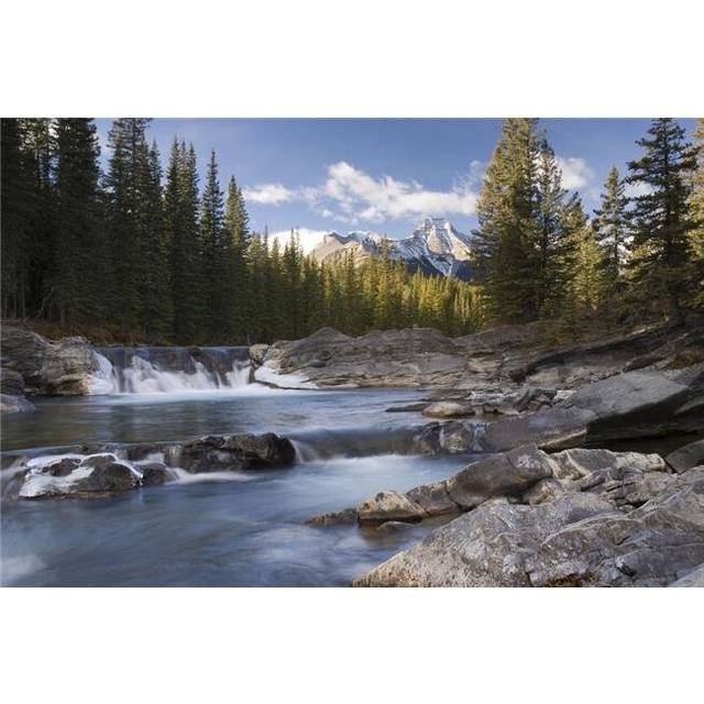 Waterfall On Sheep River - Kananaskis Alberta Canada Poster Print, Large - 34 x 22