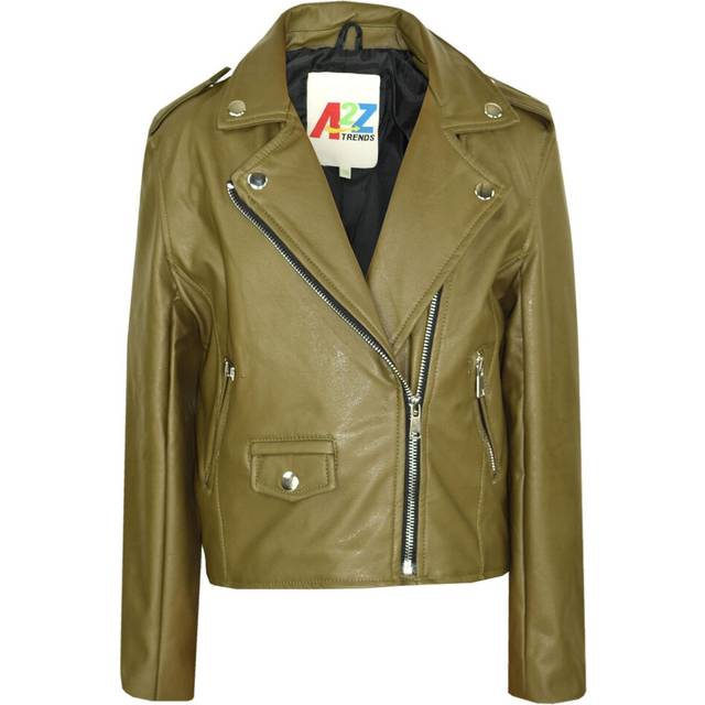 Pu leather jacket waterproof girls age 5-13 years