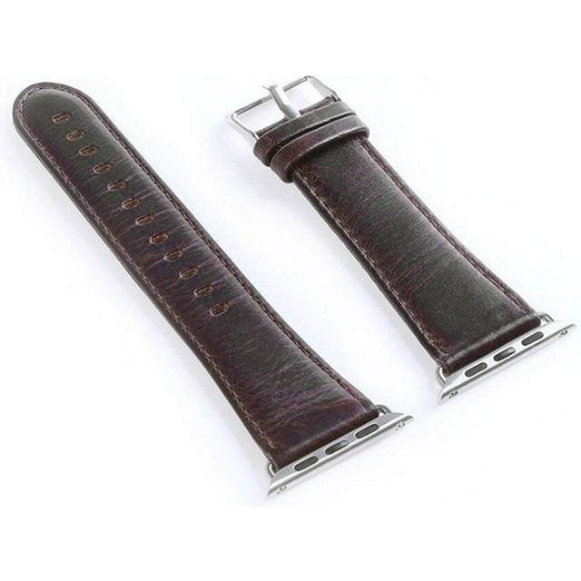 Watch Band 38-40 mm 42-44mm Pull-up Leather Watch Band Replacement Compatible with Apple Watch Series 4 Series 3 Series 2 Series 1  Dark brown_38-40MM