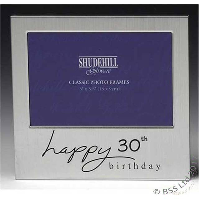 Happy 30th Birthday 5 x 3 photo Frame by Shudehill giftware
