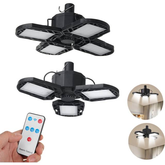 (442g) 120W 6500K 78/104LED Folding Camping Light 5-Modes USB/Solar Charging Waterproof Remote Control Super Bright Emergency Lamp