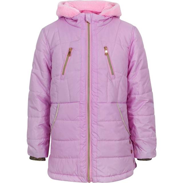 Kids girls longline fashion padded casual school jacket bubble coat 5-13 years