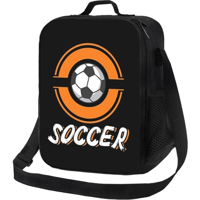 Lunch Bag Funny Soccer Kids Gift Tote Insulated Kids Cooler School Travel