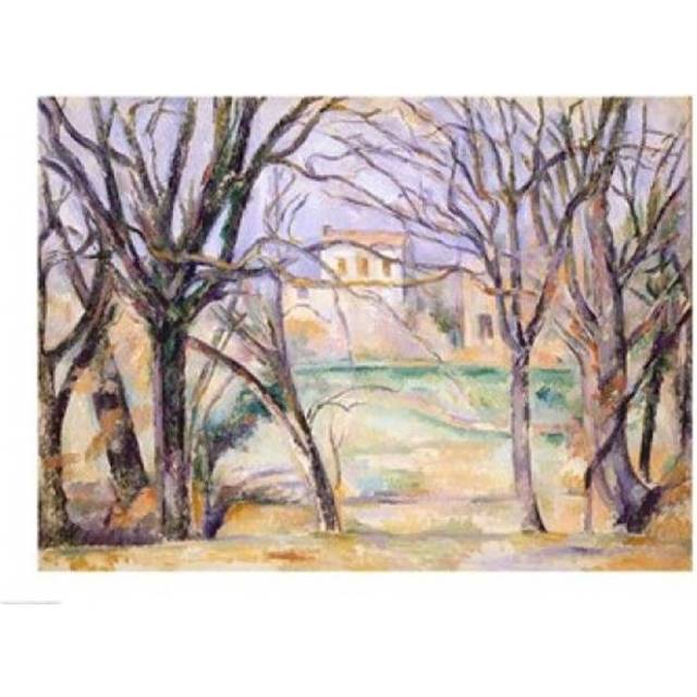 Trees & Houses 1885-86 Poster Print by Paul Cezanne - 24 x 18 in.