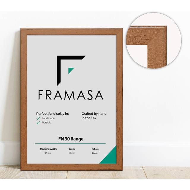 (Walnut, 100x70 CM) The Photo Factory Frame | Wooden Photo & Art Frames