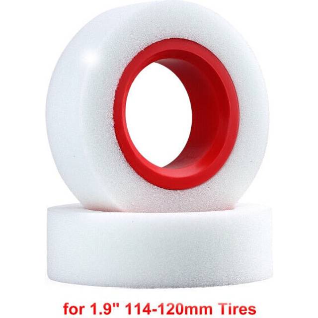 (2PCS 114-120mm) Dual Stage TPE Foam 114-120mm 100-110mm Fit 1.9 Wheel Tires for RC Crawler Axial SCX10 90046 Traxxas TRX4